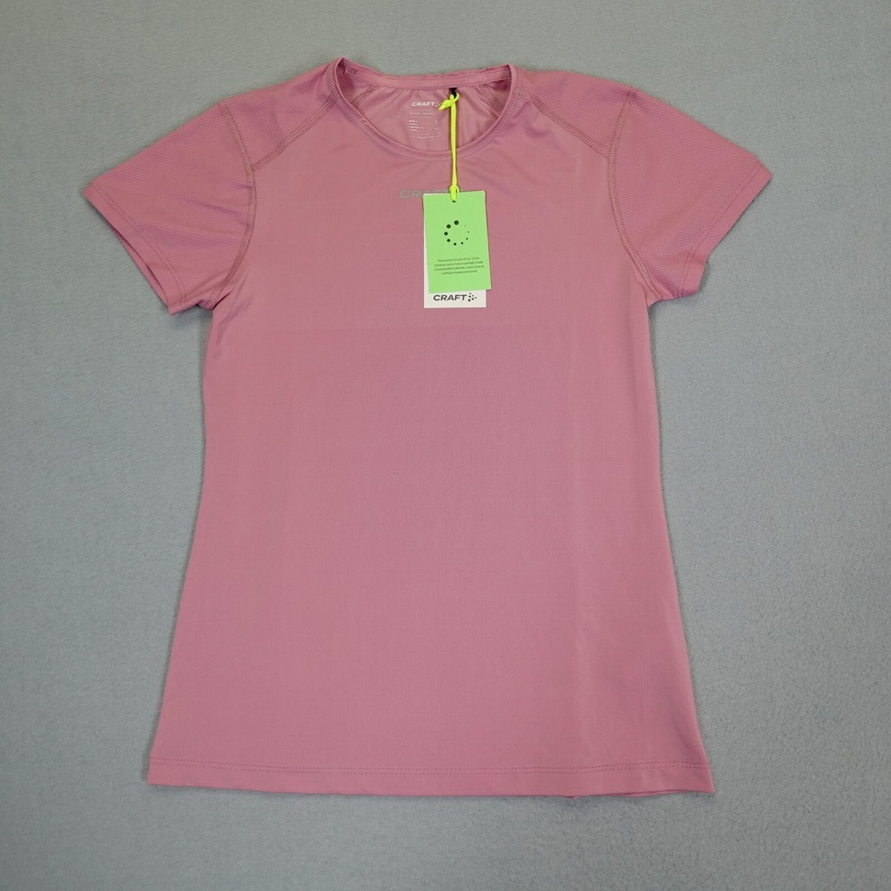 Craft T-Shirt Women S Pink ADV Essence SS Slim Tee W Activewear Running Gym